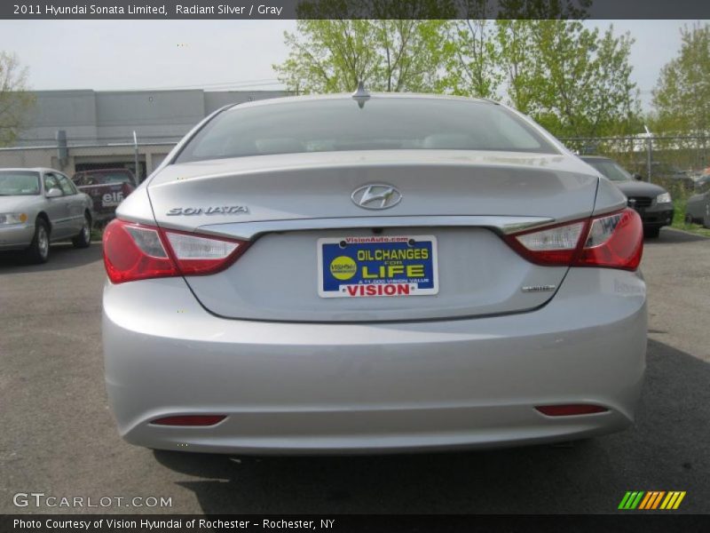 Radiant Silver / Gray 2011 Hyundai Sonata Limited