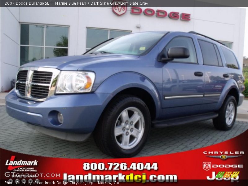 Marine Blue Pearl / Dark Slate Gray/Light Slate Gray 2007 Dodge Durango SLT