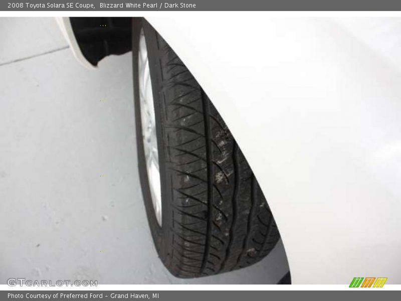 Blizzard White Pearl / Dark Stone 2008 Toyota Solara SE Coupe