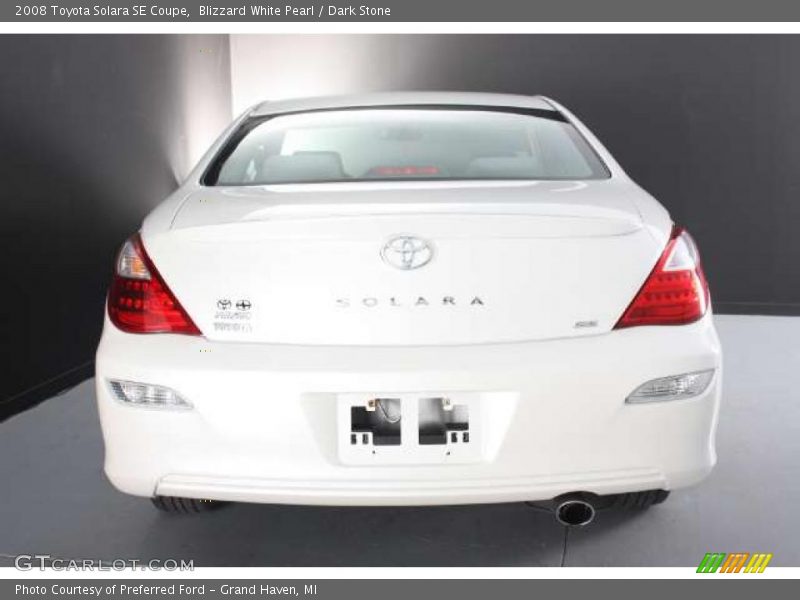 Blizzard White Pearl / Dark Stone 2008 Toyota Solara SE Coupe