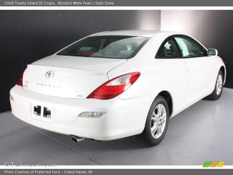 Blizzard White Pearl / Dark Stone 2008 Toyota Solara SE Coupe