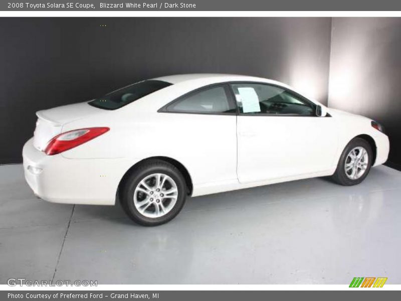 Blizzard White Pearl / Dark Stone 2008 Toyota Solara SE Coupe