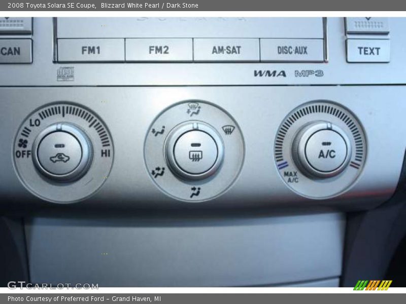Blizzard White Pearl / Dark Stone 2008 Toyota Solara SE Coupe