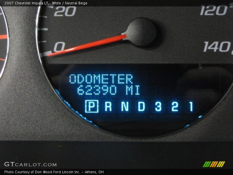 White / Neutral Beige 2007 Chevrolet Impala LT