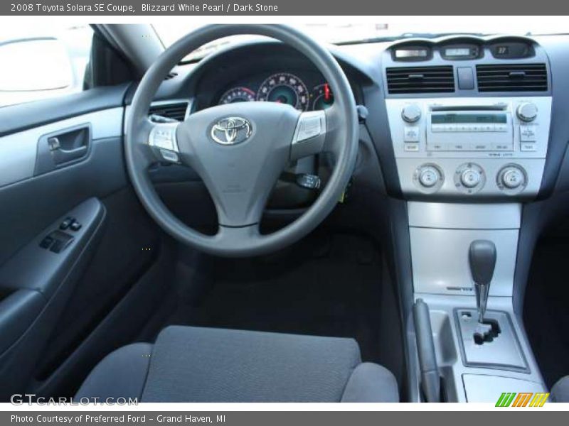 Blizzard White Pearl / Dark Stone 2008 Toyota Solara SE Coupe