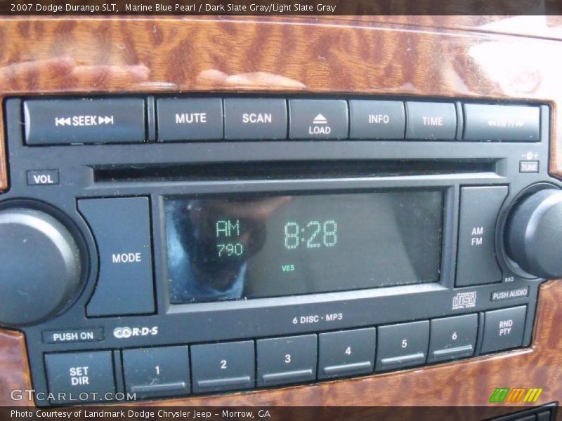 Marine Blue Pearl / Dark Slate Gray/Light Slate Gray 2007 Dodge Durango SLT