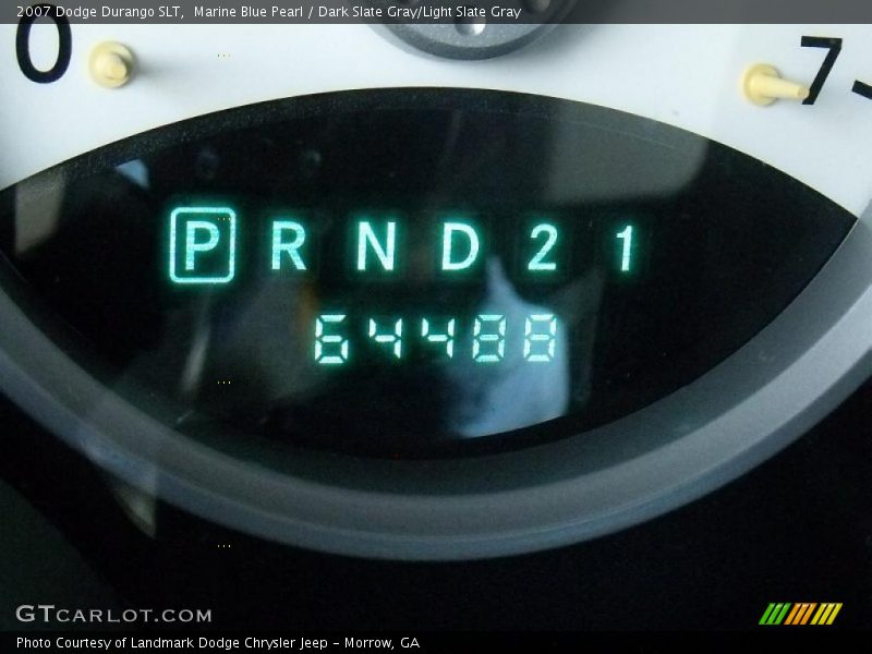 Marine Blue Pearl / Dark Slate Gray/Light Slate Gray 2007 Dodge Durango SLT