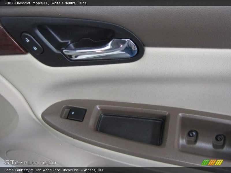 White / Neutral Beige 2007 Chevrolet Impala LT