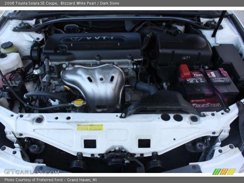 Blizzard White Pearl / Dark Stone 2008 Toyota Solara SE Coupe