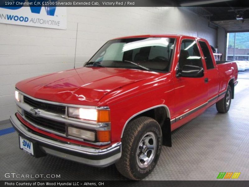 Victory Red / Red 1997 Chevrolet C/K C1500 Silverado Extended Cab