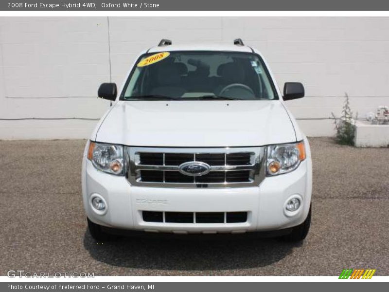Oxford White / Stone 2008 Ford Escape Hybrid 4WD