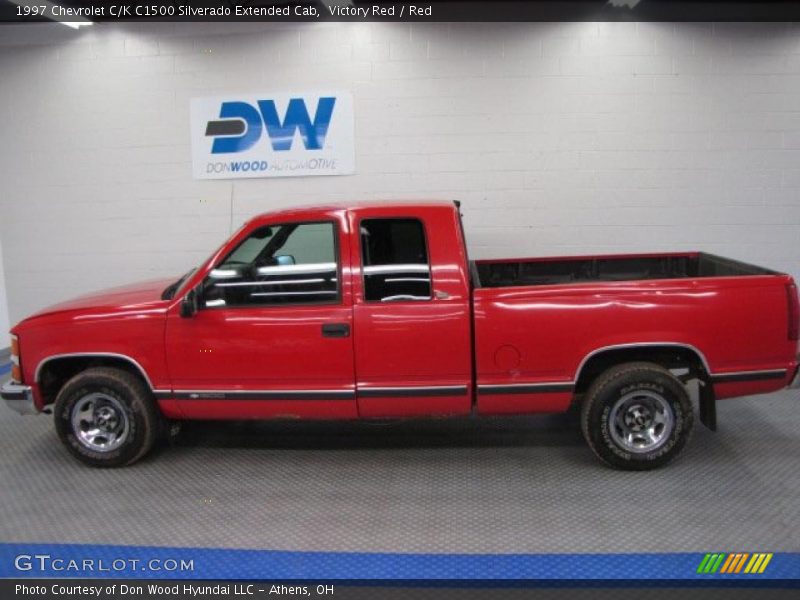 Victory Red / Red 1997 Chevrolet C/K C1500 Silverado Extended Cab