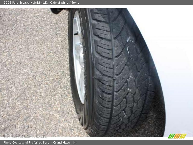 Oxford White / Stone 2008 Ford Escape Hybrid 4WD
