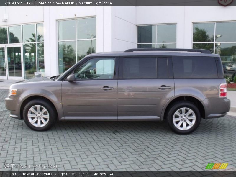 Sterling Grey Metallic / Medium Light Stone 2009 Ford Flex SE