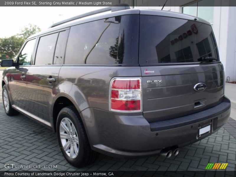 Sterling Grey Metallic / Medium Light Stone 2009 Ford Flex SE