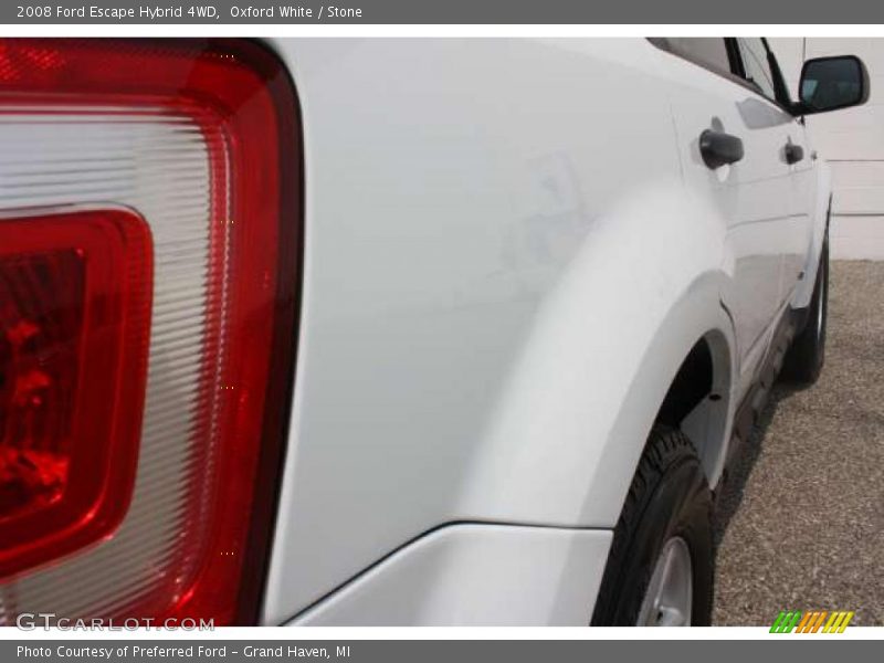 Oxford White / Stone 2008 Ford Escape Hybrid 4WD