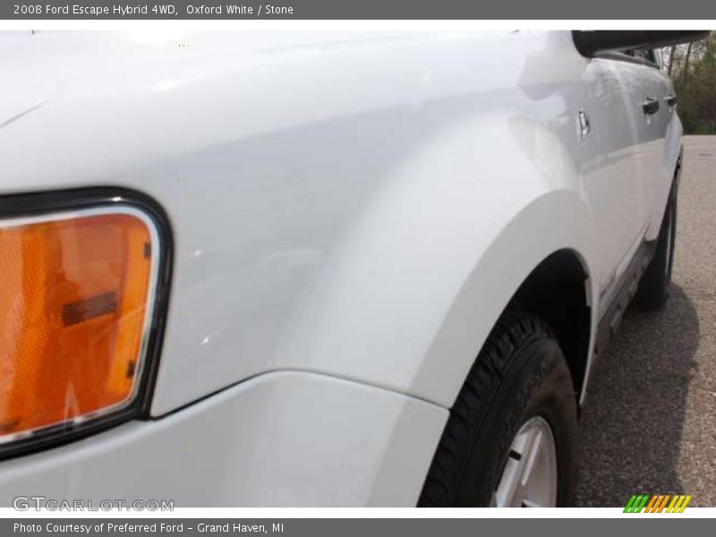 Oxford White / Stone 2008 Ford Escape Hybrid 4WD