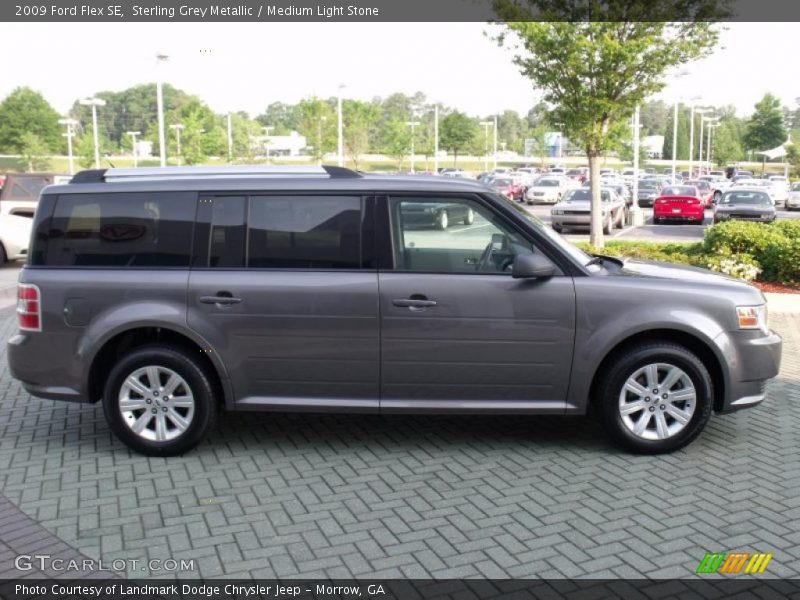 Sterling Grey Metallic / Medium Light Stone 2009 Ford Flex SE