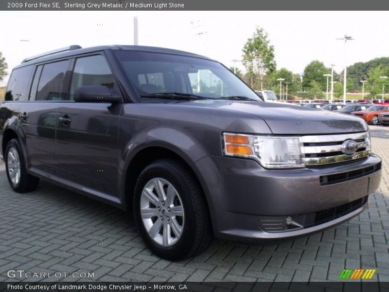 Sterling Grey Metallic / Medium Light Stone 2009 Ford Flex SE
