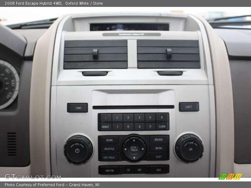 Controls of 2008 Escape Hybrid 4WD