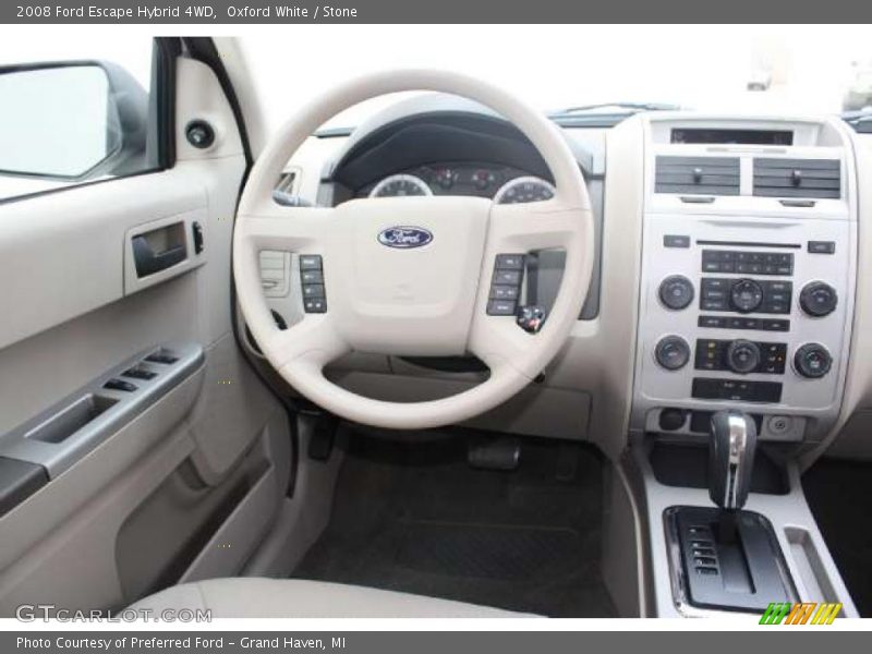 Oxford White / Stone 2008 Ford Escape Hybrid 4WD