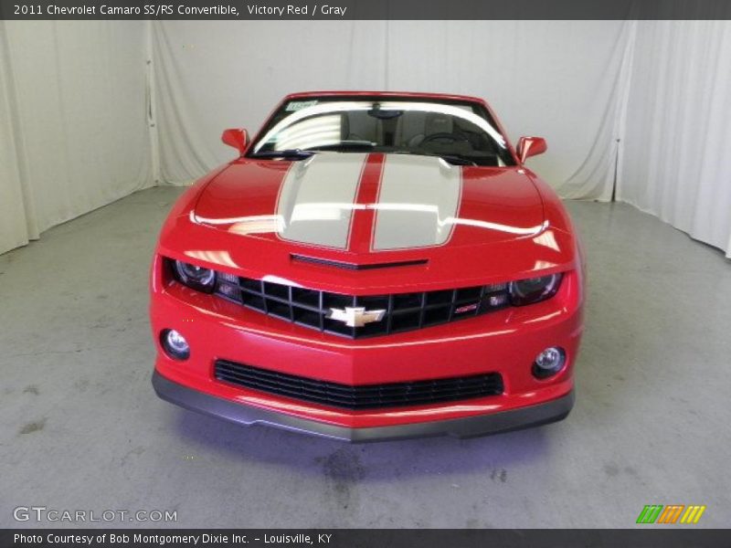 Victory Red / Gray 2011 Chevrolet Camaro SS/RS Convertible