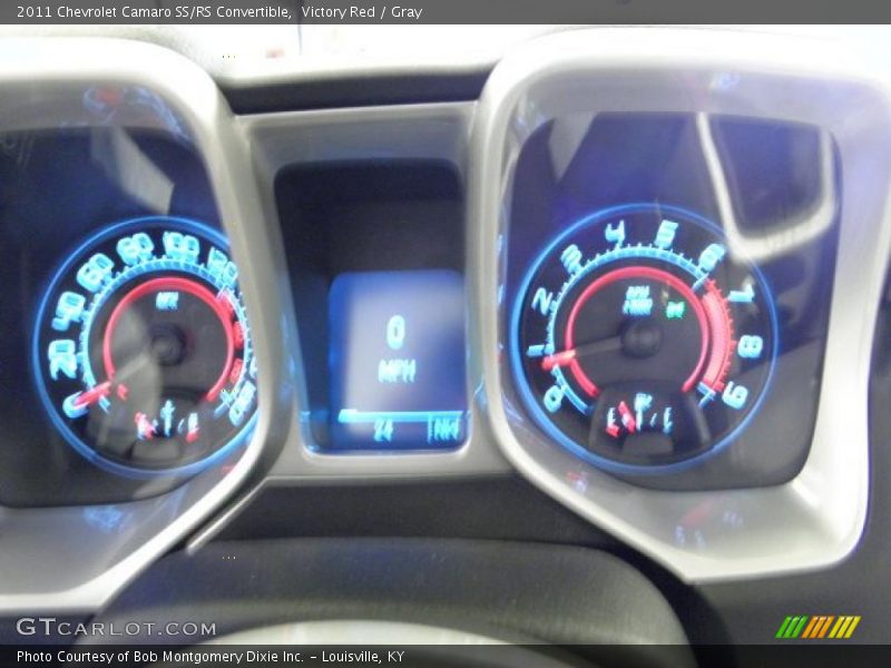 Victory Red / Gray 2011 Chevrolet Camaro SS/RS Convertible
