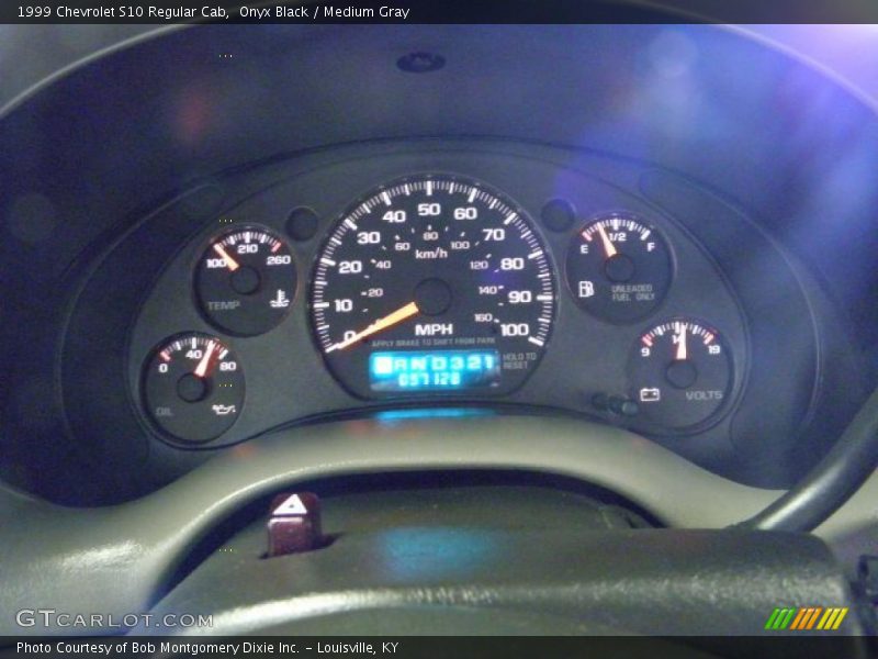 Onyx Black / Medium Gray 1999 Chevrolet S10 Regular Cab