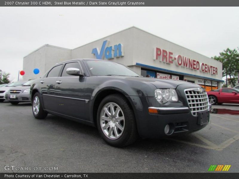 Steel Blue Metallic / Dark Slate Gray/Light Graystone 2007 Chrysler 300 C HEMI