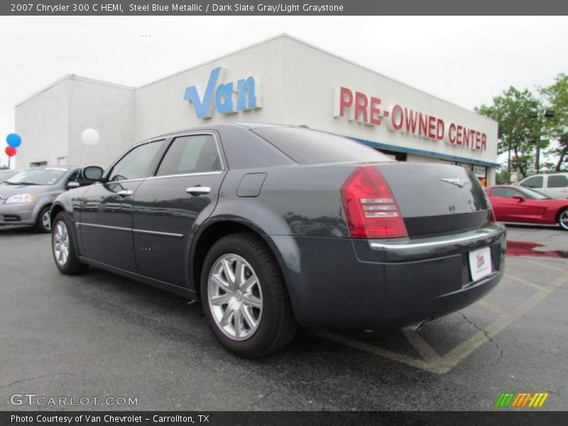 Steel Blue Metallic / Dark Slate Gray/Light Graystone 2007 Chrysler 300 C HEMI