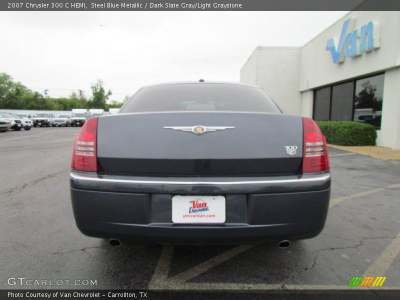 Steel Blue Metallic / Dark Slate Gray/Light Graystone 2007 Chrysler 300 C HEMI
