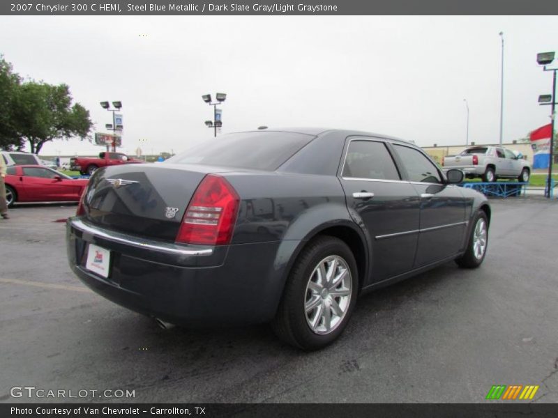 Steel Blue Metallic / Dark Slate Gray/Light Graystone 2007 Chrysler 300 C HEMI