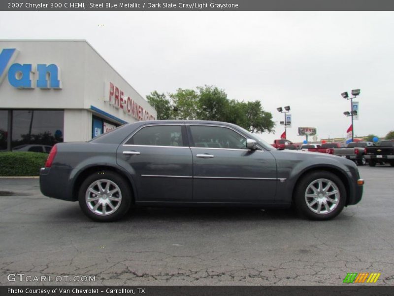 Steel Blue Metallic / Dark Slate Gray/Light Graystone 2007 Chrysler 300 C HEMI