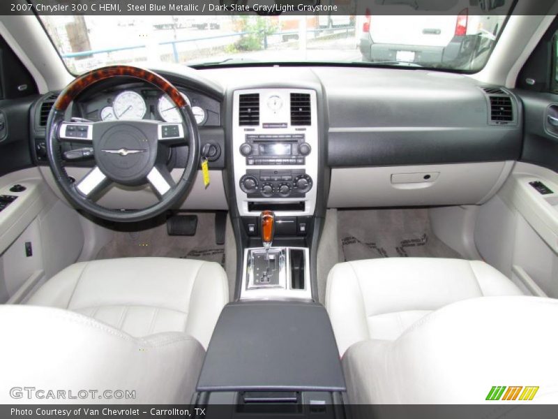 Steel Blue Metallic / Dark Slate Gray/Light Graystone 2007 Chrysler 300 C HEMI
