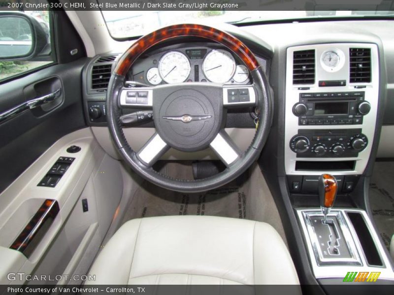 Steel Blue Metallic / Dark Slate Gray/Light Graystone 2007 Chrysler 300 C HEMI
