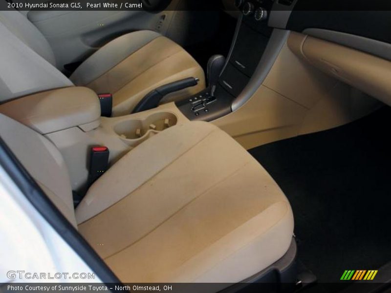 Pearl White / Camel 2010 Hyundai Sonata GLS