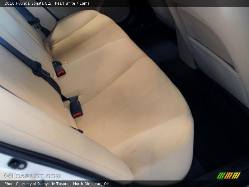 Pearl White / Camel 2010 Hyundai Sonata GLS