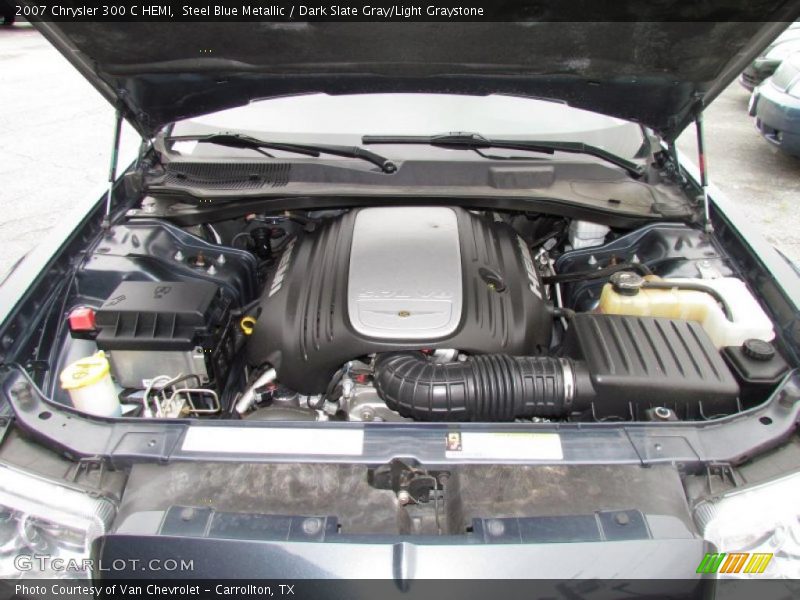 Steel Blue Metallic / Dark Slate Gray/Light Graystone 2007 Chrysler 300 C HEMI