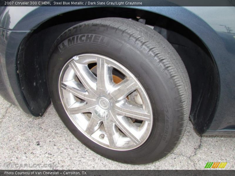 Steel Blue Metallic / Dark Slate Gray/Light Graystone 2007 Chrysler 300 C HEMI