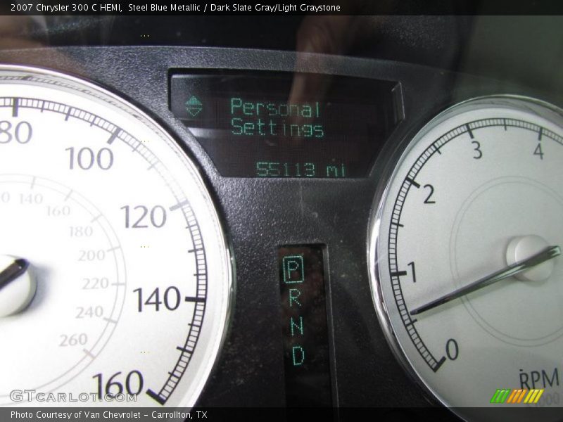 Steel Blue Metallic / Dark Slate Gray/Light Graystone 2007 Chrysler 300 C HEMI