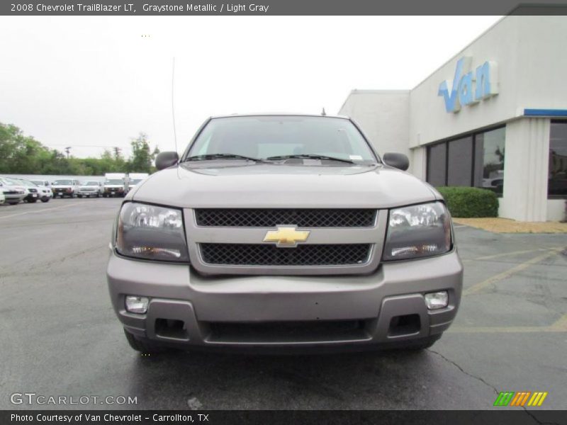 Graystone Metallic / Light Gray 2008 Chevrolet TrailBlazer LT