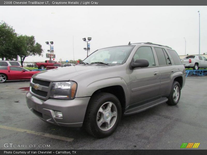 Graystone Metallic / Light Gray 2008 Chevrolet TrailBlazer LT
