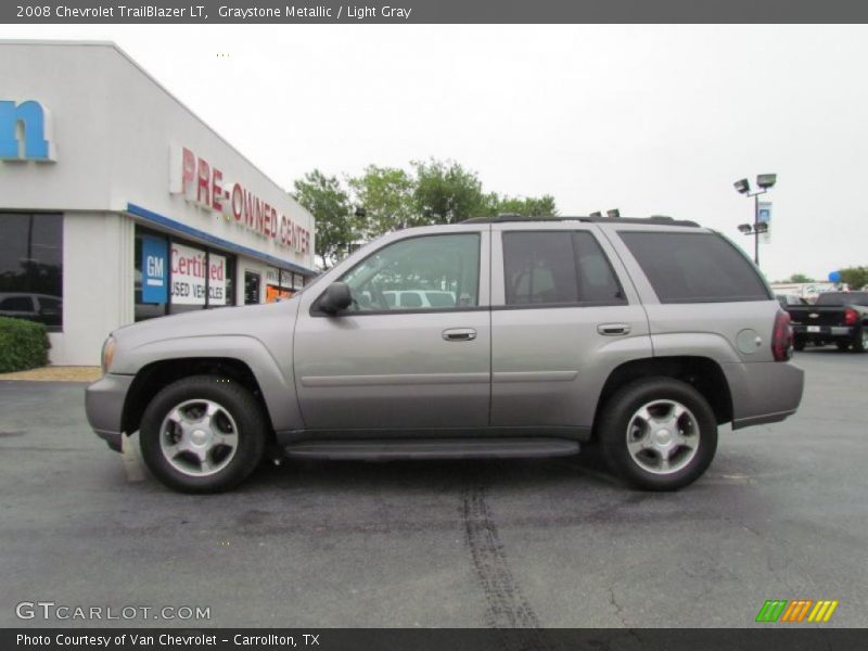 Graystone Metallic / Light Gray 2008 Chevrolet TrailBlazer LT