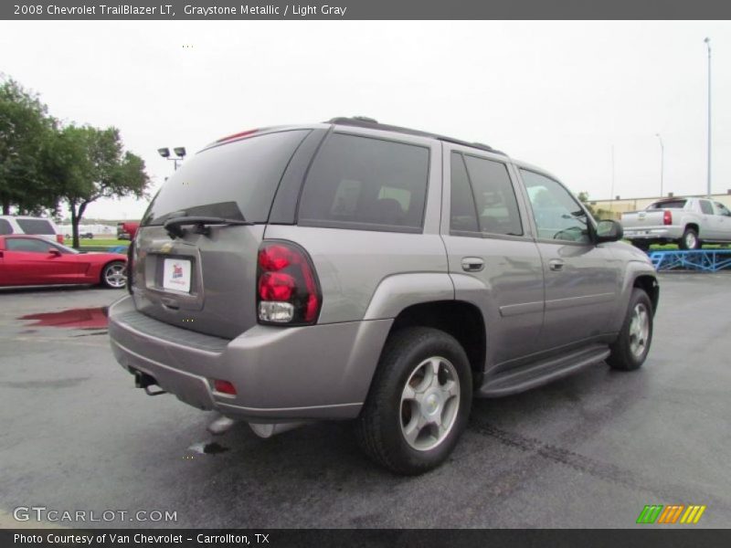 Graystone Metallic / Light Gray 2008 Chevrolet TrailBlazer LT