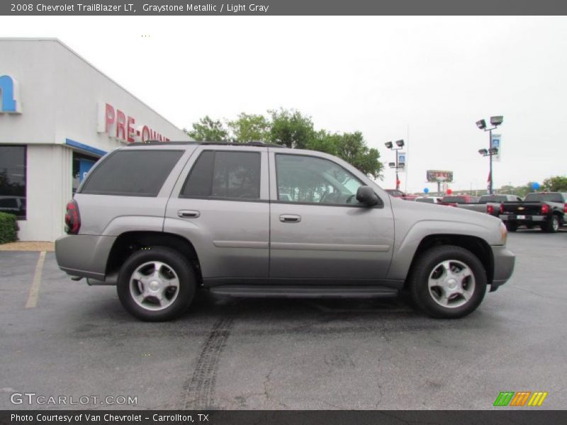 Graystone Metallic / Light Gray 2008 Chevrolet TrailBlazer LT