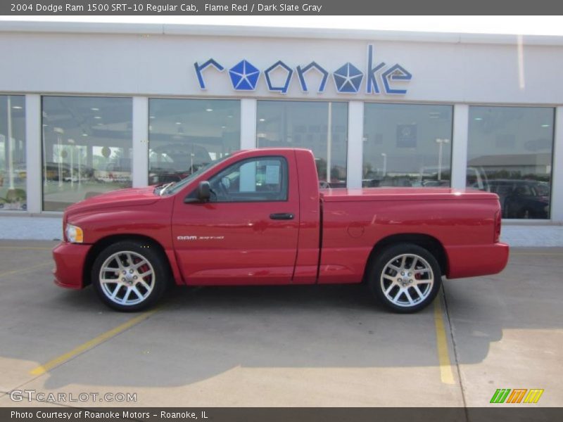 Flame Red / Dark Slate Gray 2004 Dodge Ram 1500 SRT-10 Regular Cab
