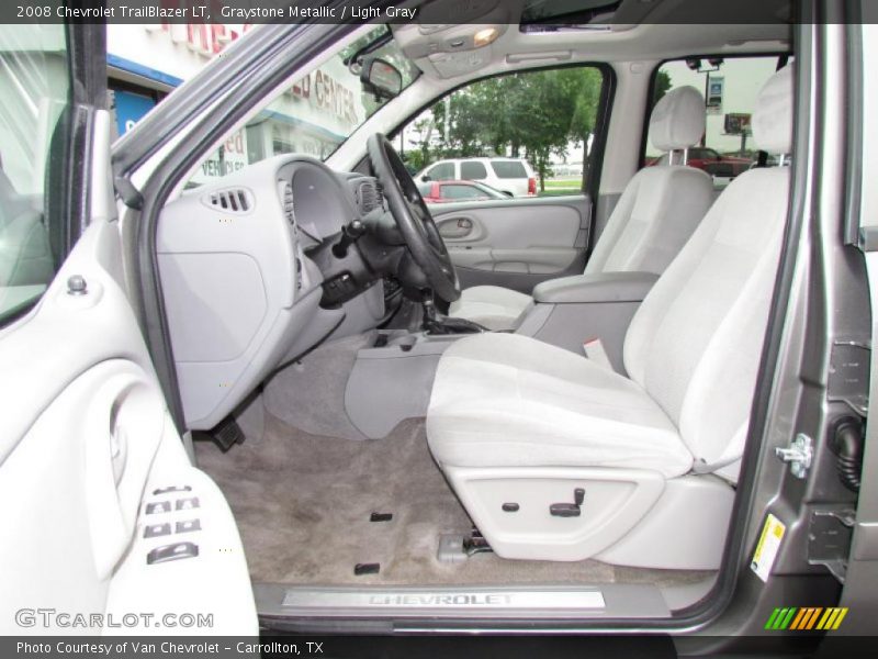 Graystone Metallic / Light Gray 2008 Chevrolet TrailBlazer LT