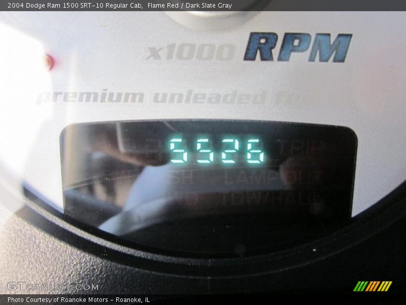 Flame Red / Dark Slate Gray 2004 Dodge Ram 1500 SRT-10 Regular Cab