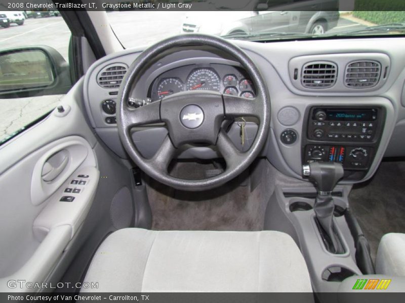 Graystone Metallic / Light Gray 2008 Chevrolet TrailBlazer LT