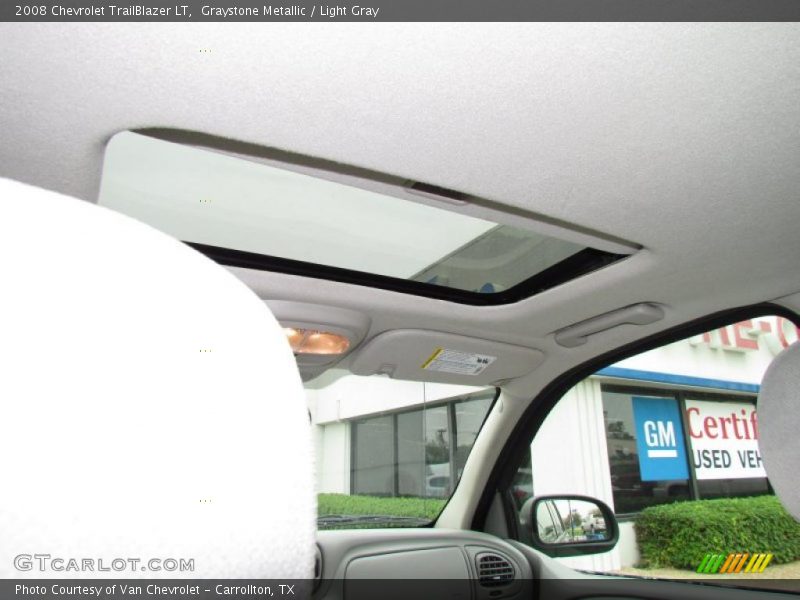 Graystone Metallic / Light Gray 2008 Chevrolet TrailBlazer LT